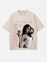 Madison Beer Print Round Neck T-shirt