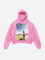 Sabrina Carpenter Print Slant Pockets Hoodie
