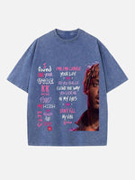 Juice WRLD Print Round Neck T-shirt