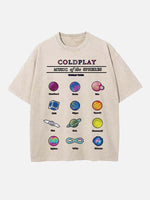 Coldplay Print Round Neck T-shirt