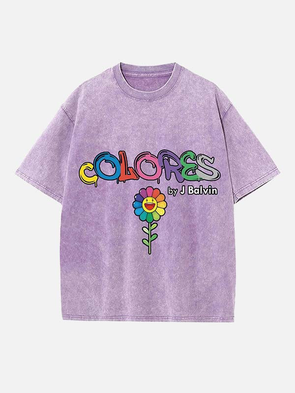 J Balvin Print Round Neck T-shirt