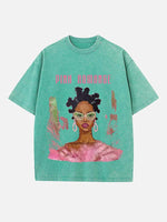Rihanna Print Round Neck T-shirt