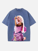 Karol G Print Round Neck T-shirt