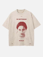 Rosalía Print Round Neck T-shirt