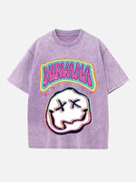 NIRVANA Print Round Neck T-shirt