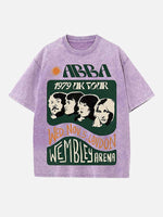ABBA Print Round Neck T-shirt