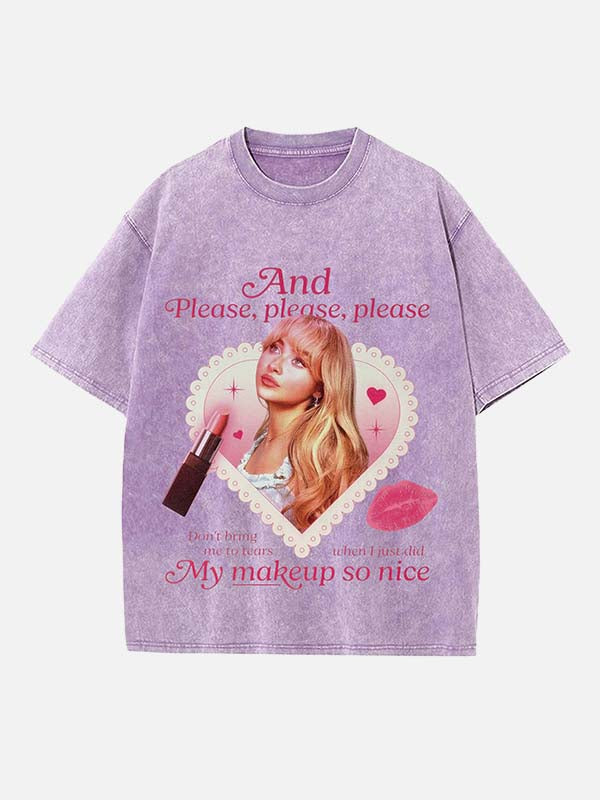 Sabrina Carpenter Print Round Neck T-shirt