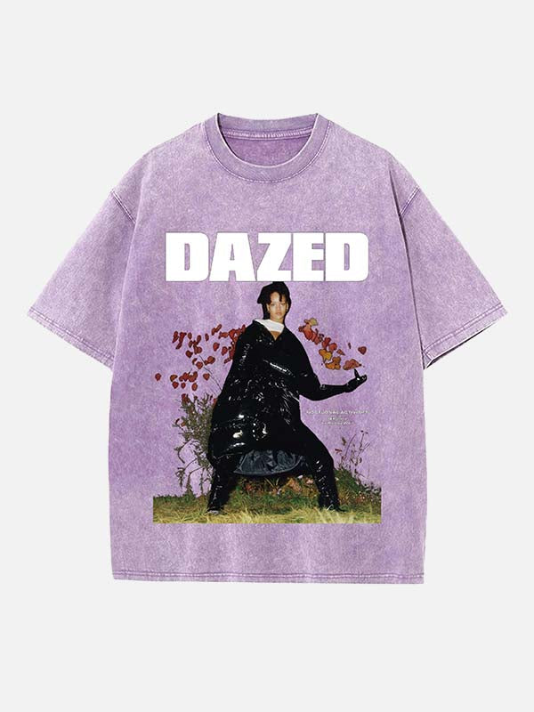 Rihanna Print Round Neck T-shirt