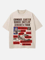 Beyoncé Print Round Neck T-shirt