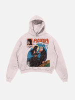 Lady Gaga Print Slant Pockets Hoodie