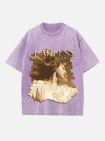 Taylor Swift Print Round Neck T-shirt