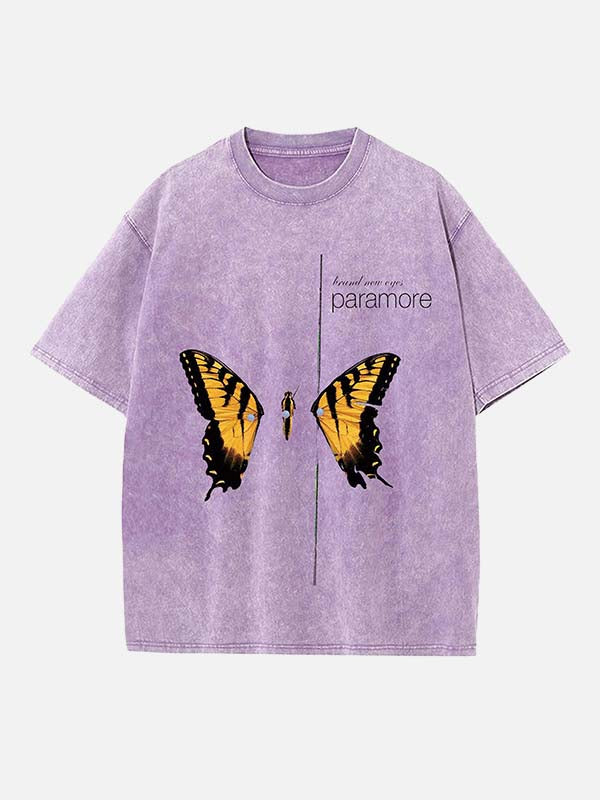 Paramore Print Round Neck T-shirt