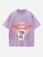 TWICE Print Round Neck T-shirt