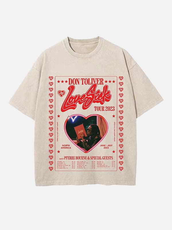 Don Toliver Print Round Neck T-shirt