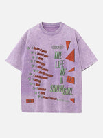 Taylor Swift Print Round Neck T-shirt