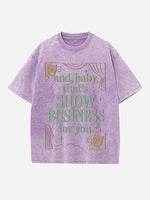 Taylor Swift Print Round Neck T-shirt