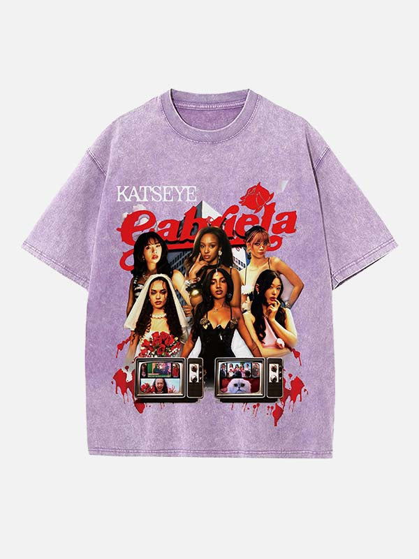 KATSEYE Print Round Neck T-shirt