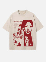 Beabadoobee Print Round Neck T-shirt