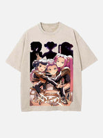 HUNTR/X Print Round Neck T-shirt