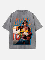 Rihanna Print Round Neck T-shirt