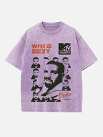 Drake Print Round Neck T-shirt