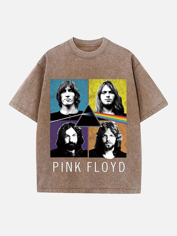 Pink Floyd Print Round Neck T-shirt