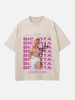 Karol G Print Round Neck T-shirt