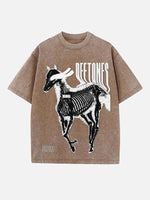 Deftones Print Round Neck T-shirt