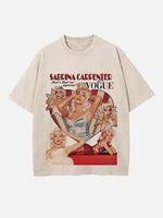 Sabrina Carpenter Print Round Neck T-shirt
