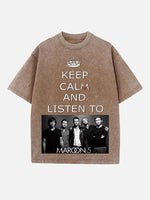 Maroon 5 Print Round Neck T-shirt