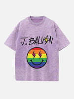 J Balvin Print Round Neck T-shirt