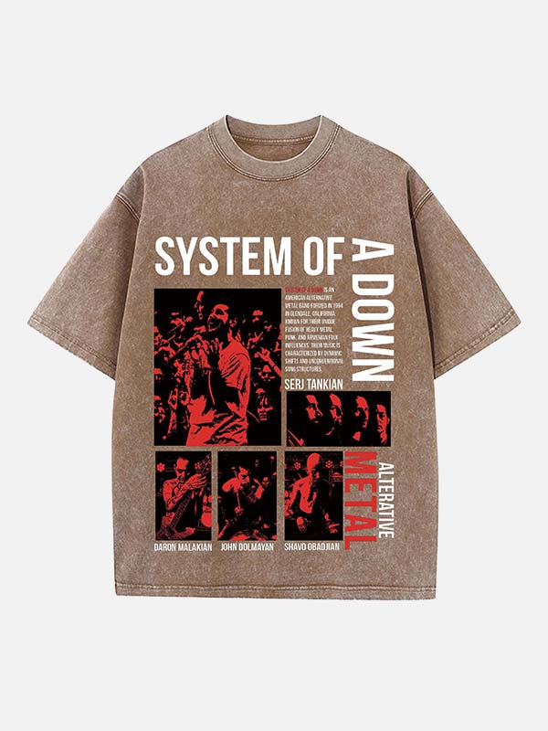System of a Down Print Round Neck T-shirt