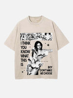 Tate McRae Print Round Neck T-shirt