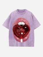 Miley Cyrus Print Round Neck T-shirt