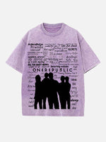 OneRepublic Print Round Neck T-shirt