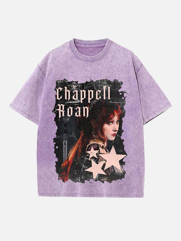 Chappell Roan Print Round Neck T-shirt