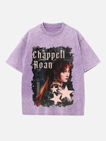 Chappell Roan Print Round Neck T-shirt