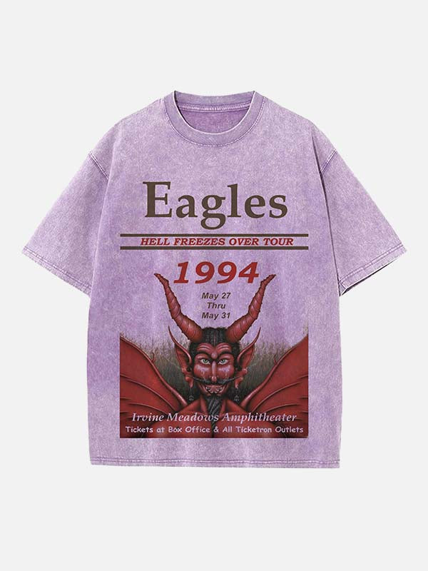 Eagles Print Round Neck T-shirt