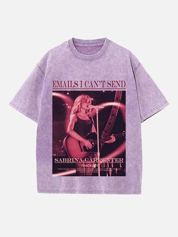 Sabrina Carpenter Print Round Neck T-shirt