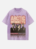 Arctic Monkeys Print Round Neck T-shirt