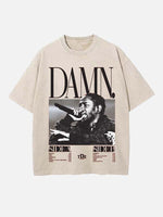 Kendrick Lamar Print Round Neck T-shirt
