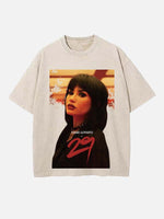 Demi Lovato Print Round Neck T-shirt