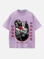 Post Malone Print Round Neck T-shirt