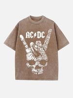 AC/DC Print Round Neck T-shirt
