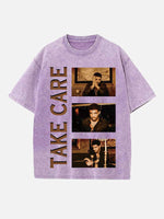 Drake Print Round Neck T-shirt
