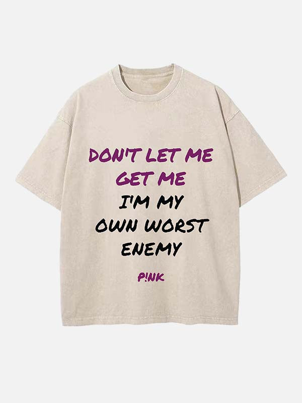 P!nk Print Round Neck T-shirt