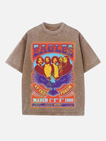 Eagles Print Round Neck T-shirt