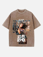 Tate McRae Print Round Neck T-shirt