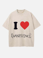 Evanescence Print Round Neck T-shirt