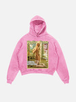 Sabrina Carpenter Print Slant Pockets Hoodie